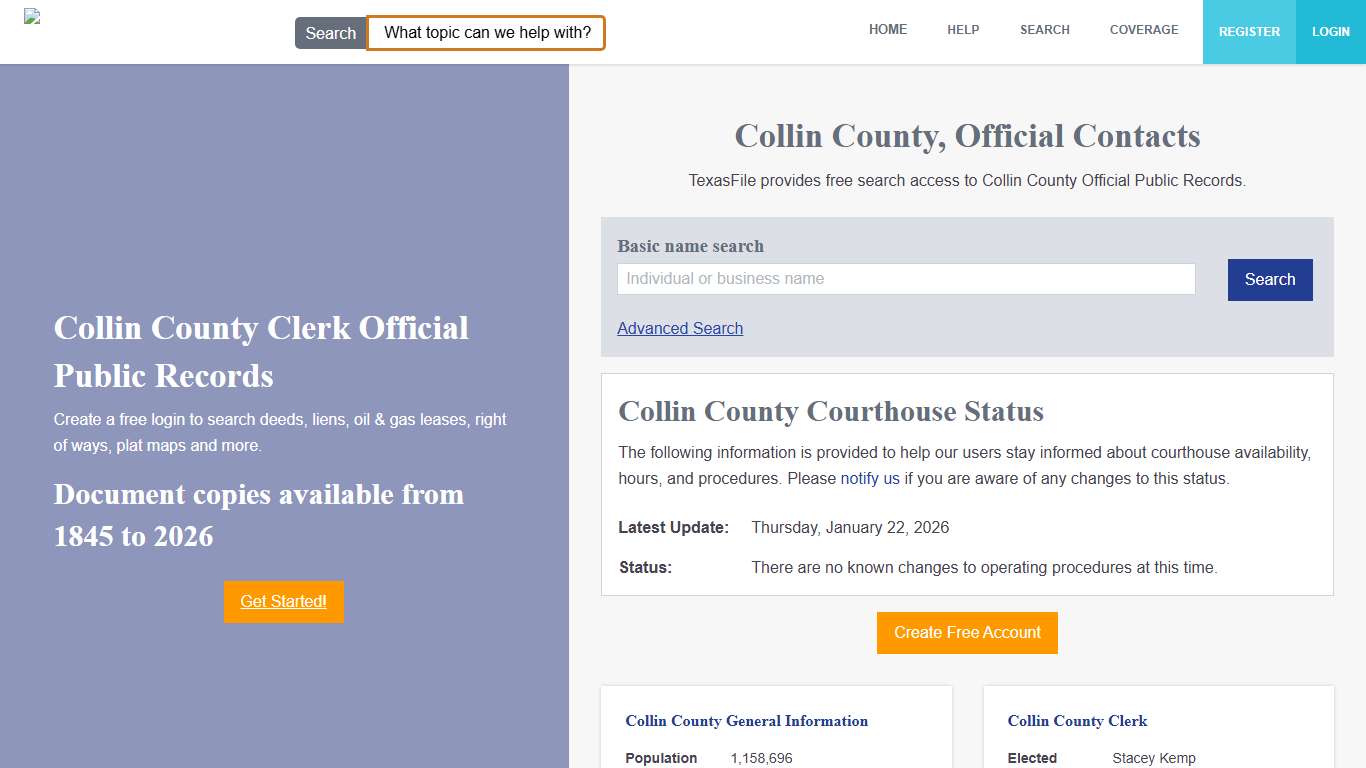 Collin County Clerk Official Public Records TexasFile